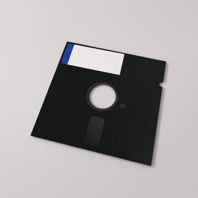 floppy disk 525 Model 3D .c4d .max .obj .3ds .fbx .stl .blend 
