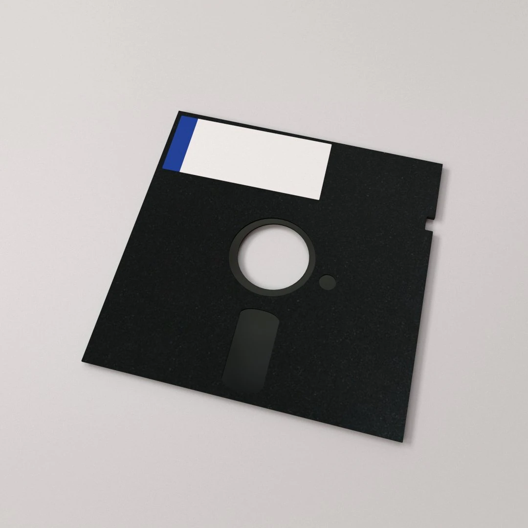 floppy disk 525 3D Model .c4d .max .obj .3ds .fbx .stl .blend 