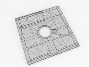 floppy disk 525 3D Model