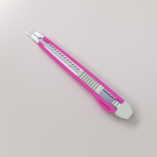 box cutter 3D 모델 .c4d .max .obj .3ds .fbx .stl .blend 