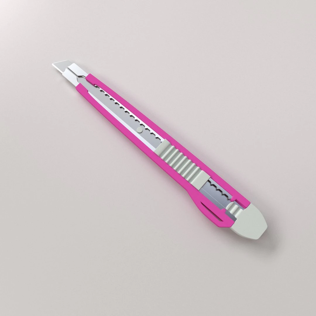 box cutter 3D Model .c4d .max .obj .3ds .fbx .stl .blend 