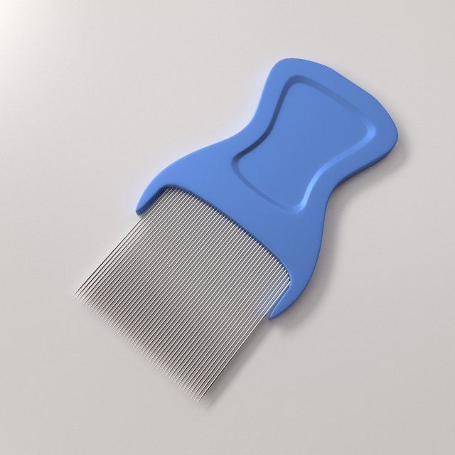 lice comb Model 3D .c4d .max .obj .3ds .fbx .stl .blend 