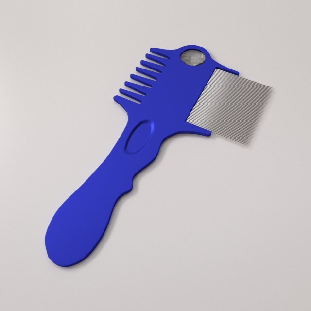 lice comb v2 3D Модель .c4d .max .obj .3ds .fbx .stl .blend 
