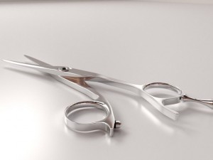 hair scissors Model 3D