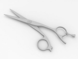 hair scissors Model 3D