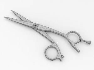 hair scissors Model 3D
