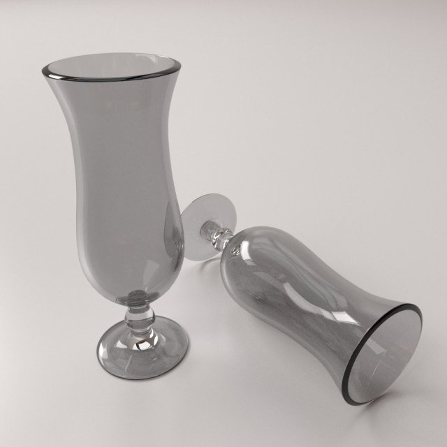cocktail glass Model 3D .c4d .max .obj .3ds .fbx .stl .blend 