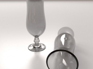 cocktail glass Model 3D