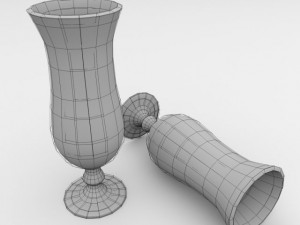 cocktail glass Model 3D