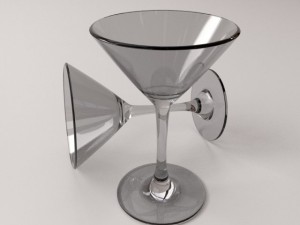 martini glass 3D Model