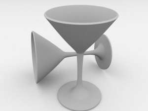 martini glass 3D Model