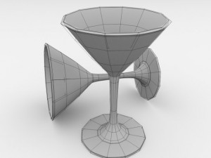 martini glass 3D Model