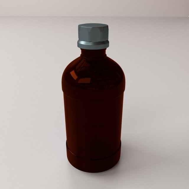 winchester bottle Modello 3D .c4d .max .obj .3ds .fbx .stl .blend 