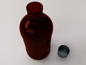 winchester bottle Modello 3D
