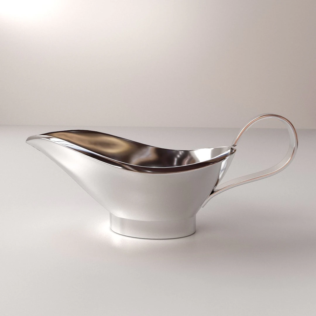 sauce boat 3D Model .c4d .max .obj .3ds .fbx .stl .blend 