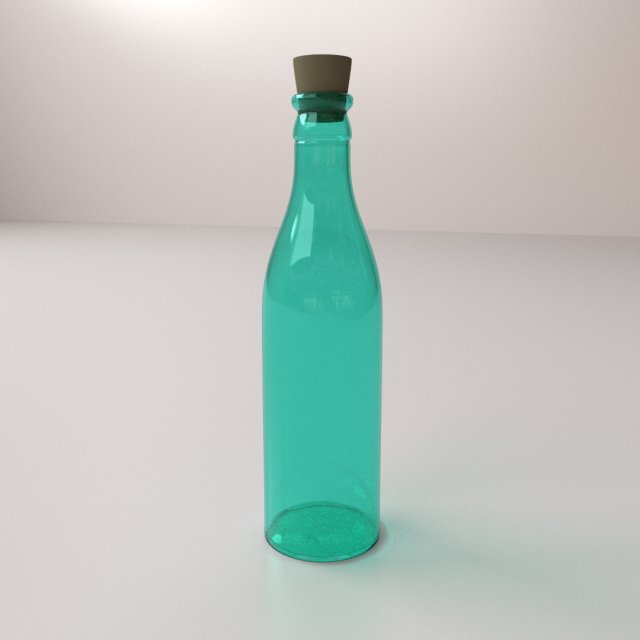 bottle v3 3D Model .c4d .max .obj .3ds .fbx .stl .blend 