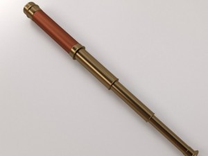old telescope Model 3D
