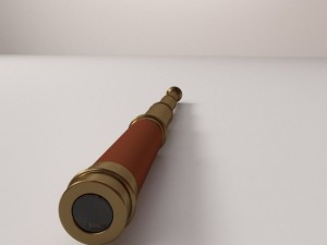 old telescope 3D Model