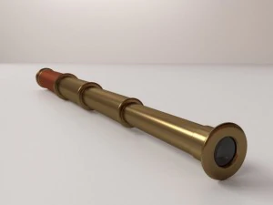 old telescope 3D Model