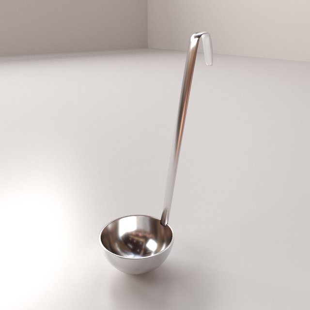 catering laddle Model 3D .c4d .max .obj .3ds .fbx .stl .blend