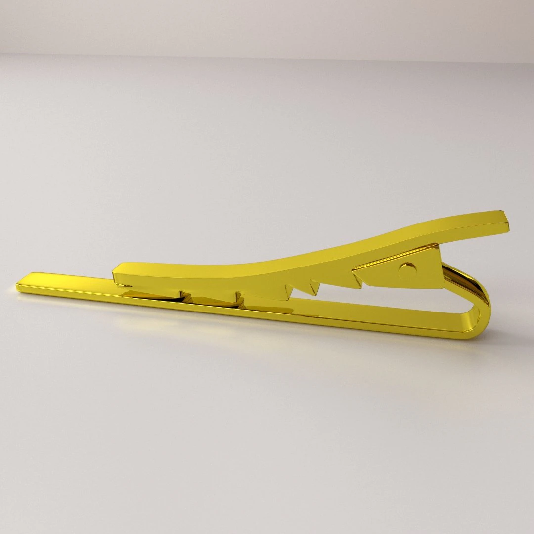 tie clip 3D Model .c4d .max .obj .3ds .fbx .stl .blend
