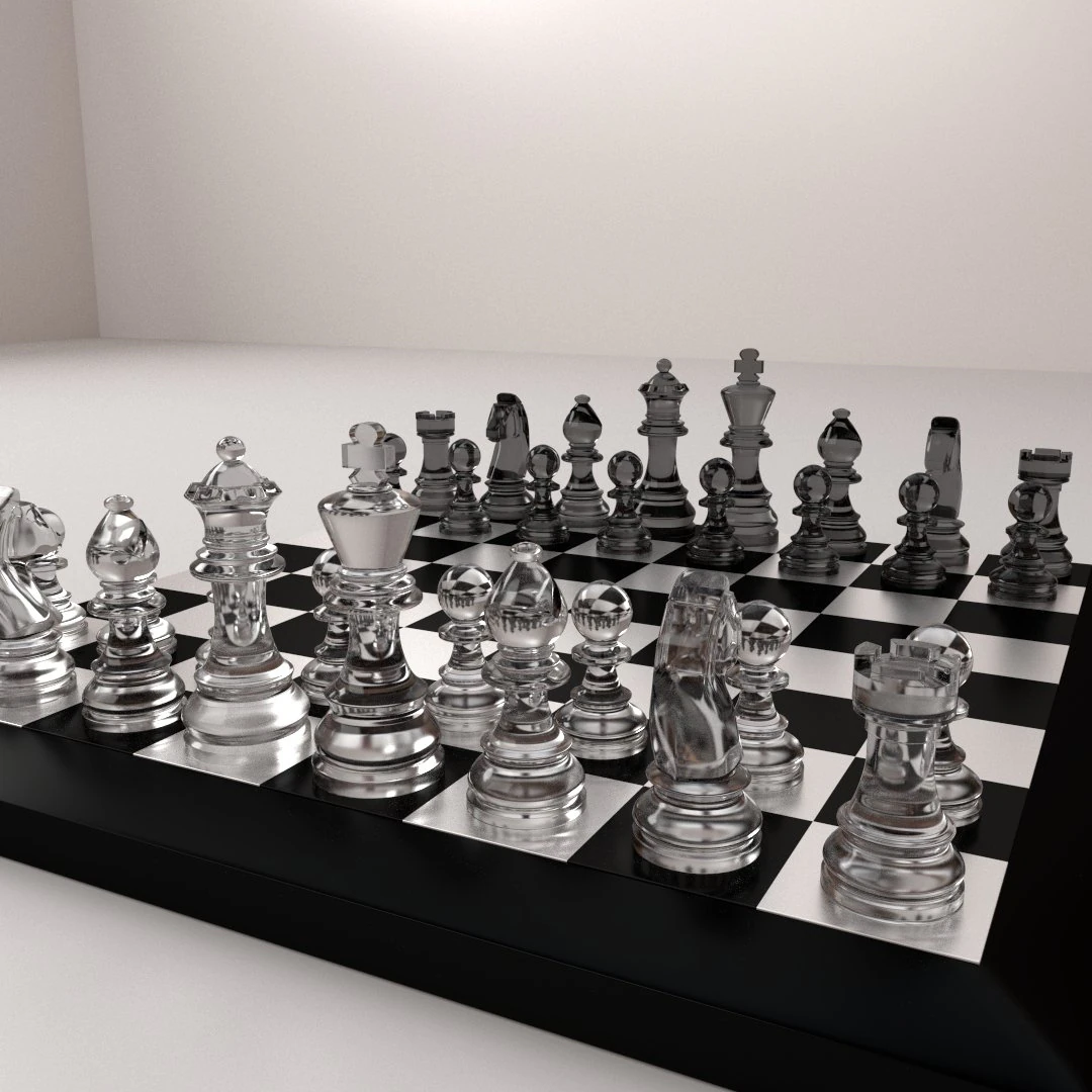 chessboard 3D Model .c4d .max .obj .3ds .fbx .stl .blend 