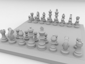 chessboard Model 3D