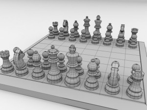 chessboard Model 3D