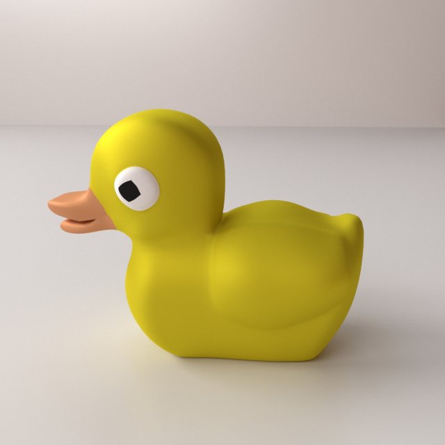 rubber ducky 3D Model .c4d .max .obj .3ds .fbx .stl .blend 