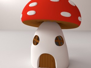 mushroom house 3D Model