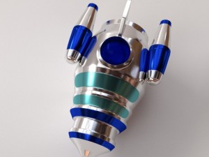 retro space ship 3D Model