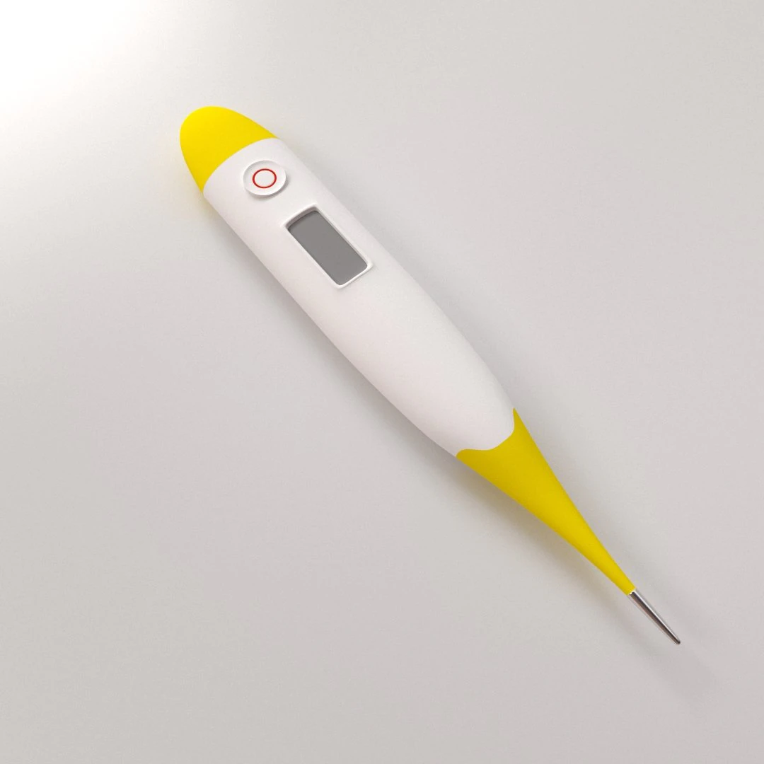 digital thermometer 3D Model .c4d .max .obj .3ds .fbx .stl .blend 