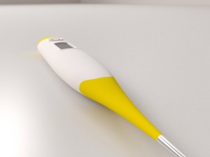 digital thermometer Model 3D