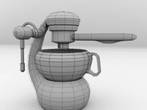 m&aacute;quina de caf&eacute; expreso Modelo 3D