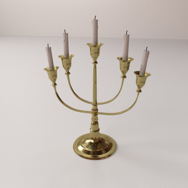 candlestick 3D Model .c4d .max .obj .3ds .fbx .stl .blend 