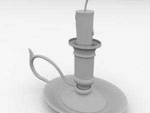 candlestick v2 3D 모델