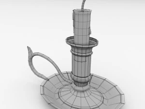 candlestick v2 3D Model