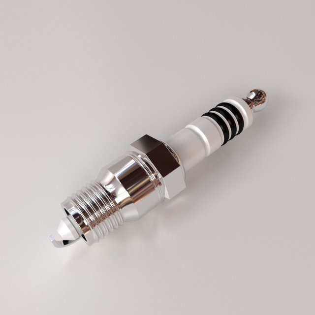 spark plug 3D Model .c4d .max .obj .3ds .fbx .stl .blend 