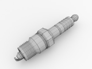 spark plug 3D Model