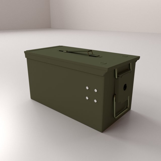ammo box 3D 모델 .c4d .max .obj .3ds .fbx .stl .blend 