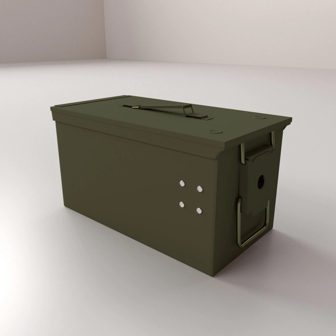 ammo box 3D Model .c4d .max .obj .3ds .fbx .stl .blend 