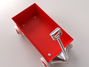 red wagon Modèle 3D