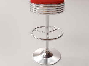 bar stool v3 3D Model