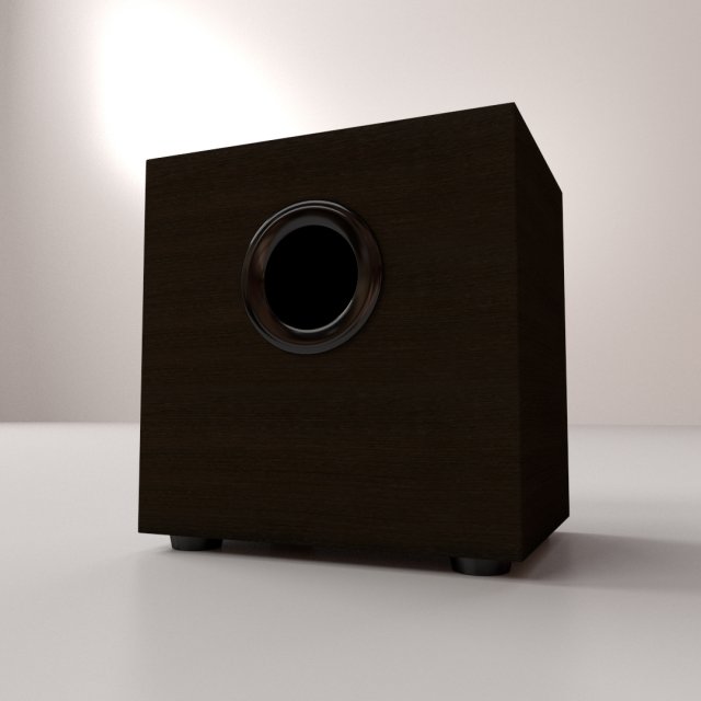 subwoofer 3D मॉडल .c4d .max .obj .3ds .fbx .stl .blend 