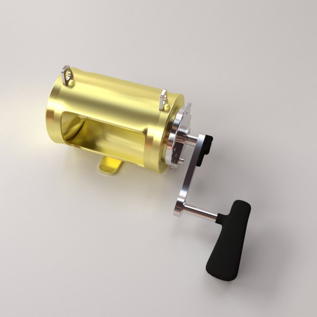 fishing reel 3D Модель .c4d .max .obj .3ds .fbx .stl .blend 