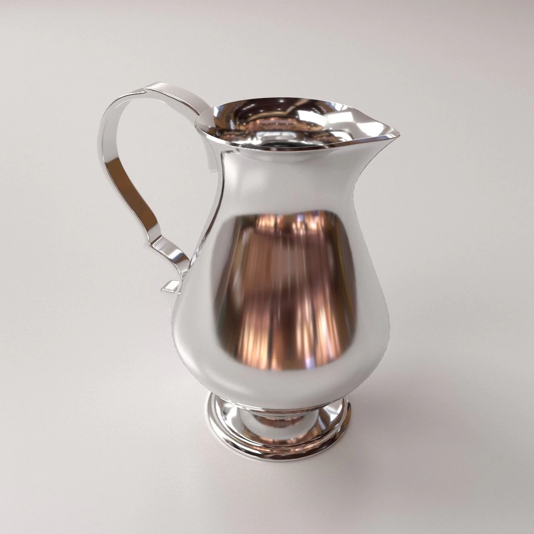 cream jug 3D Model .c4d .max .obj .3ds .fbx .stl .blend