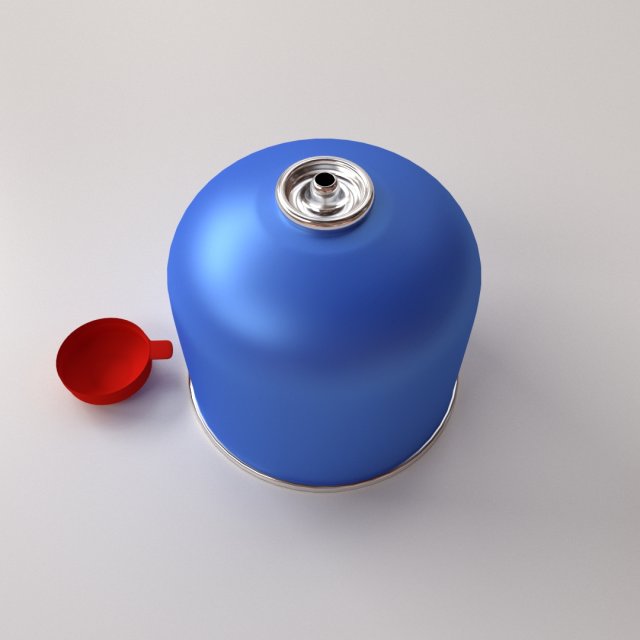 camping butane gas 3D-Modell .c4d .max .obj .3ds .fbx .stl .blend 