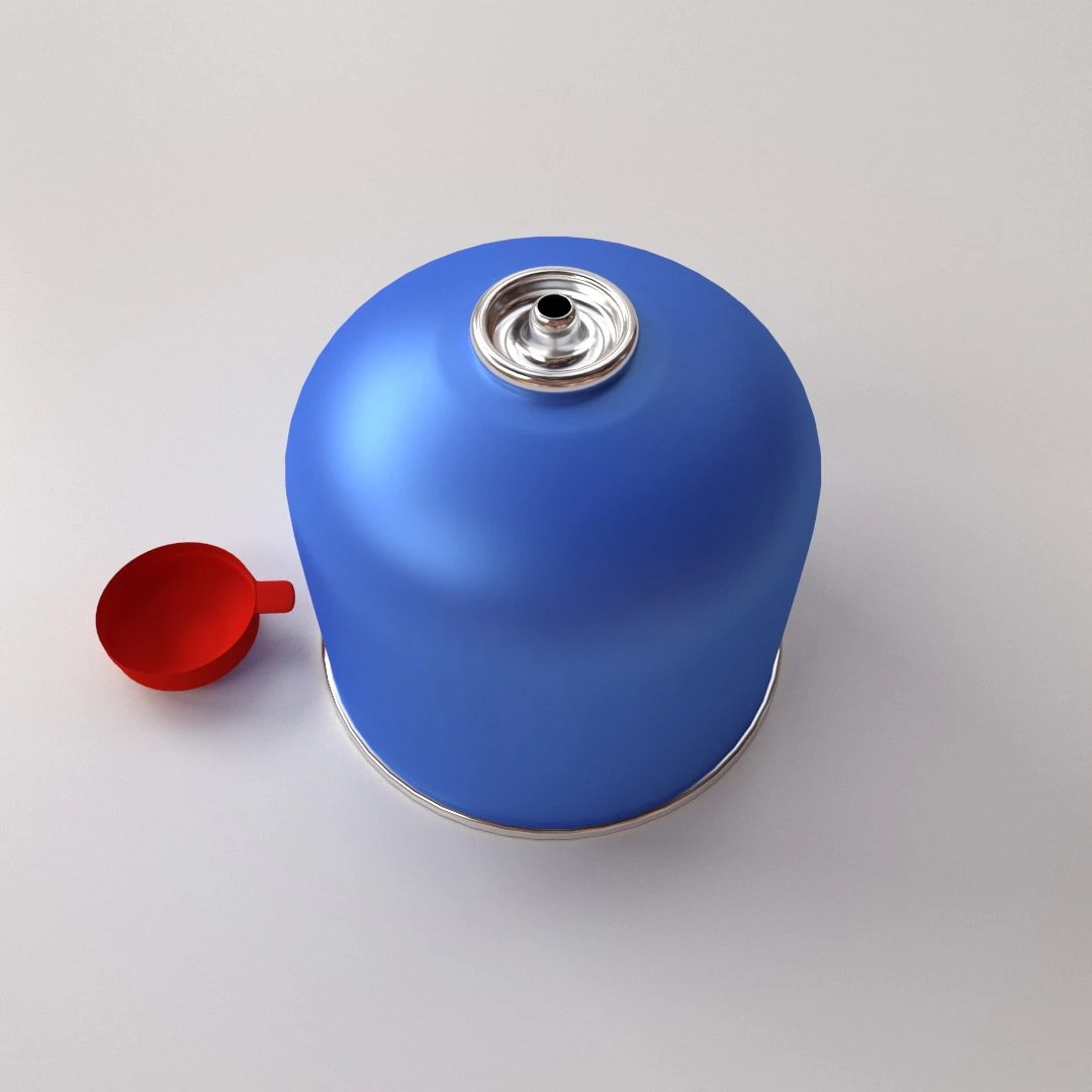 camping butane gas 3D Model .c4d .max .obj .3ds .fbx .stl .blend 