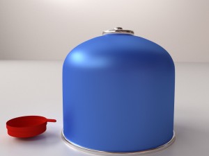 camping butane gas 3D-Modell