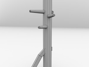 wooden dummy Modelo 3D